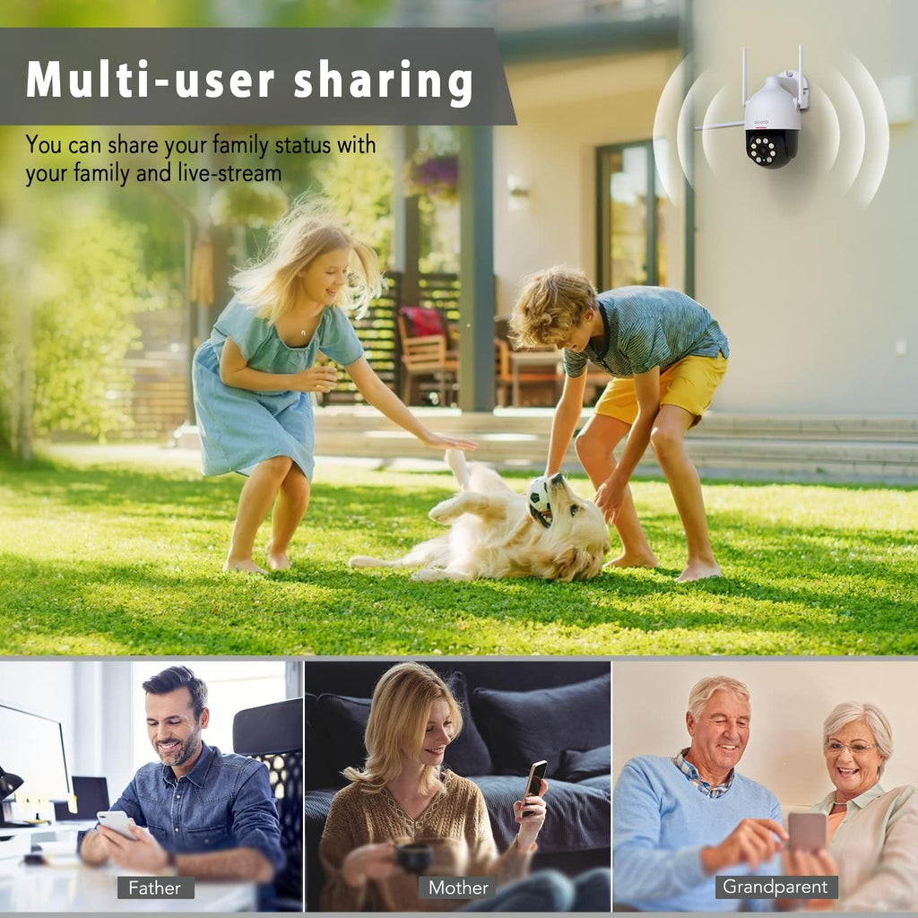 1080P Dome Security Camera with Motion Detection and Siren U908