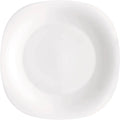 Set of 6 Tempered Opal Glass Plates X963403