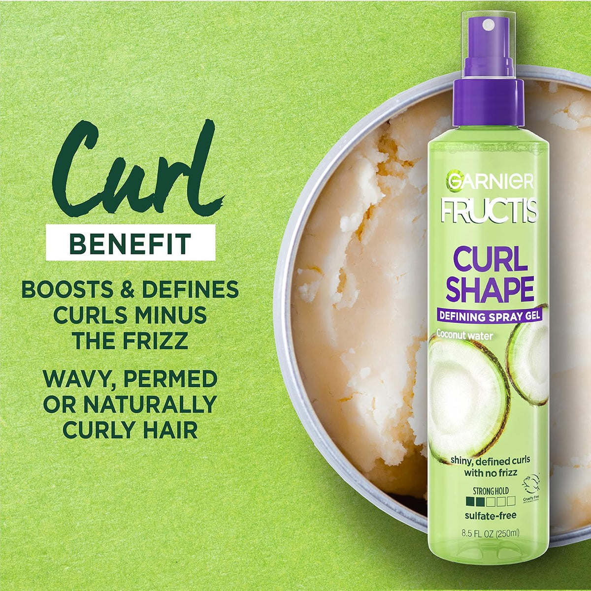 Curl Defining Spray Gel, 8.5 Fl Oz W234