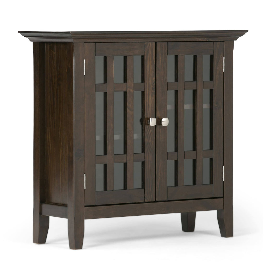 White Solid Wood Storage Media Cabinet L380105