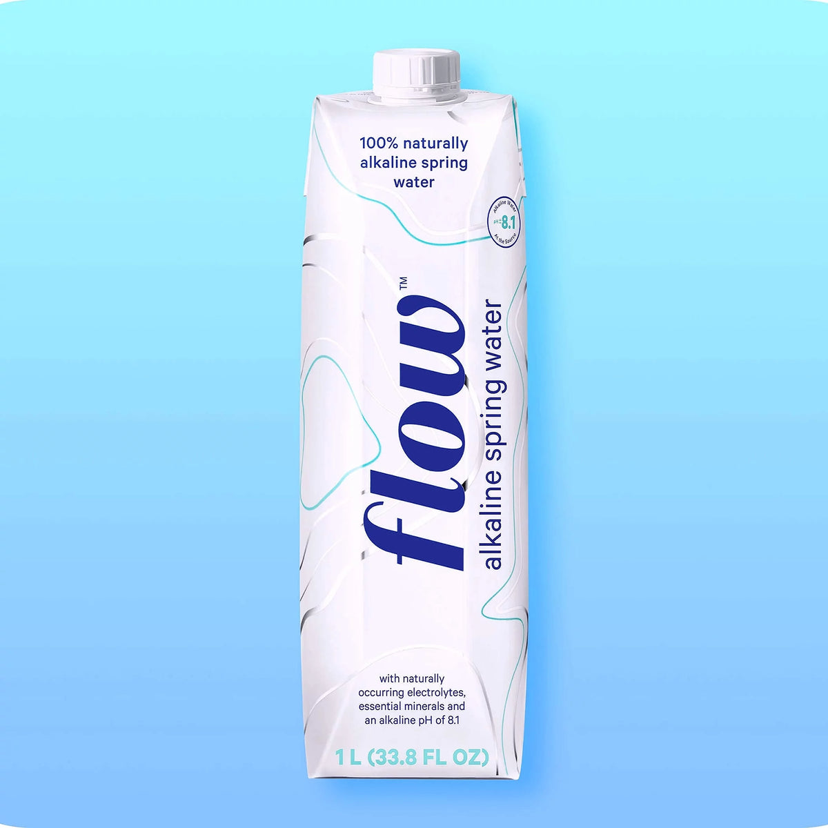 100% Naturally Alkaline Spring Water, 33.8 fl oz, 6 count N8750