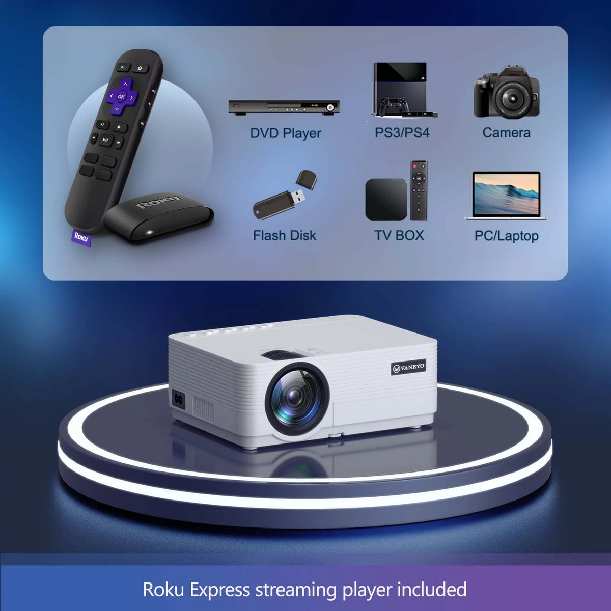 HD Mini Projector with Streaming Player Y1298