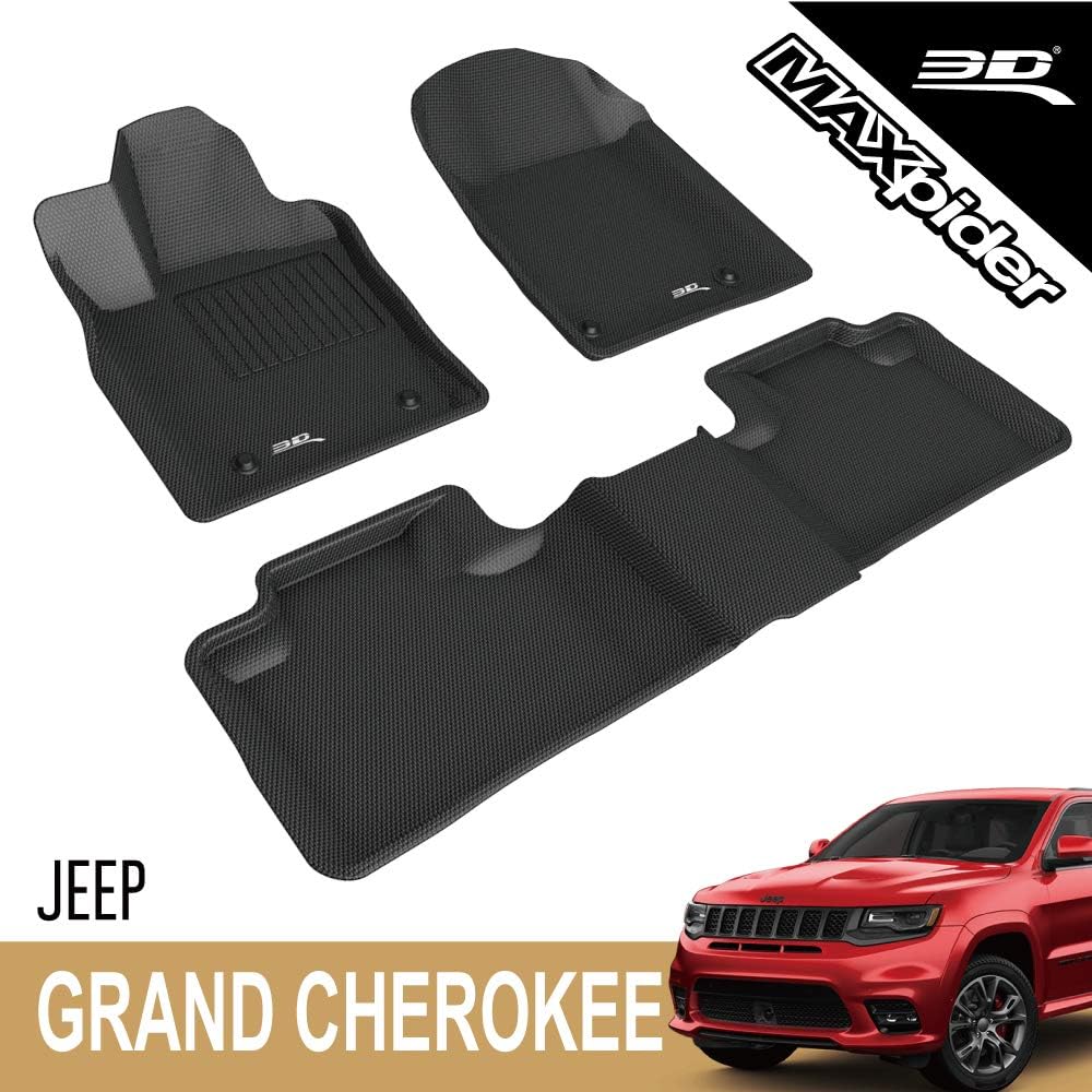 Black All-Weather Car Floor Mats Liners J566