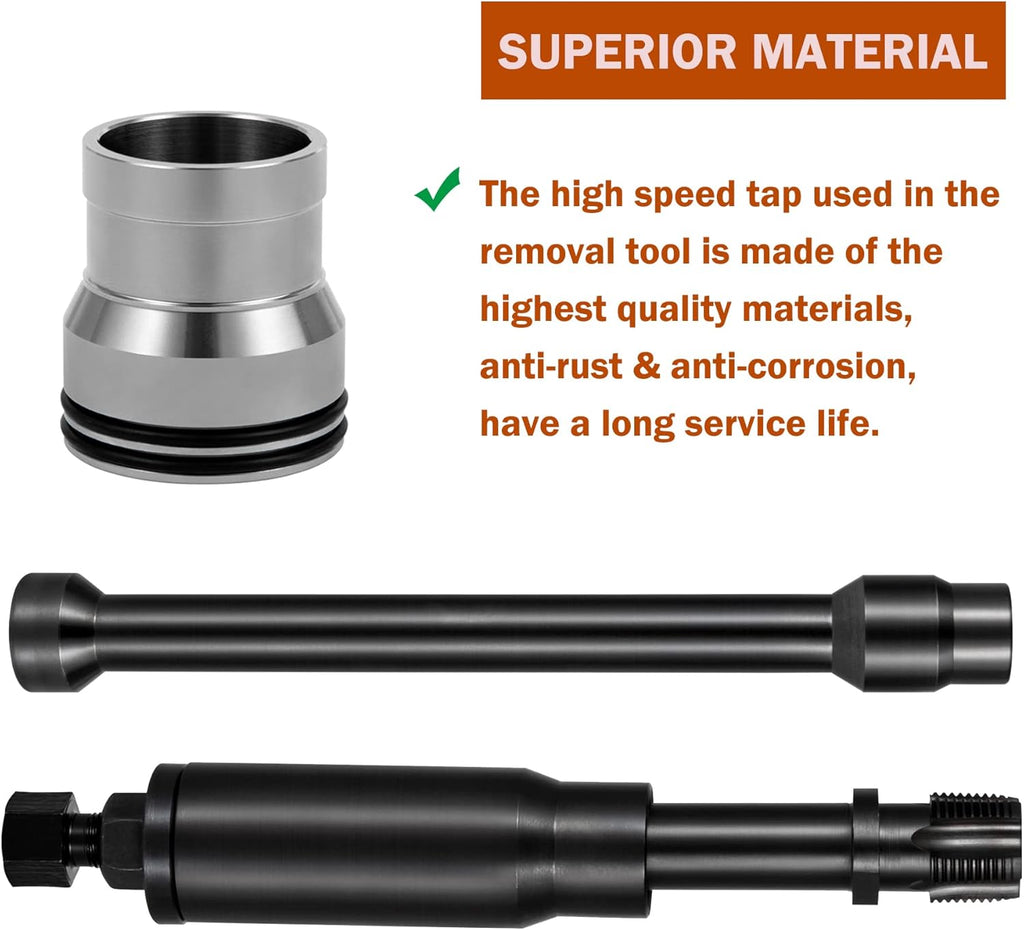 Injector Sleeve Cup Removal Installation Tool with Parts Kit for CAT 3126 C7 C9 HUEI Injectors S63068