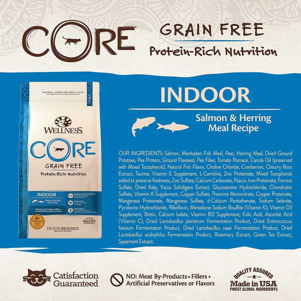 Grain-Free Indoor Salmon & Herring Meal Dry Cat Food H689540
