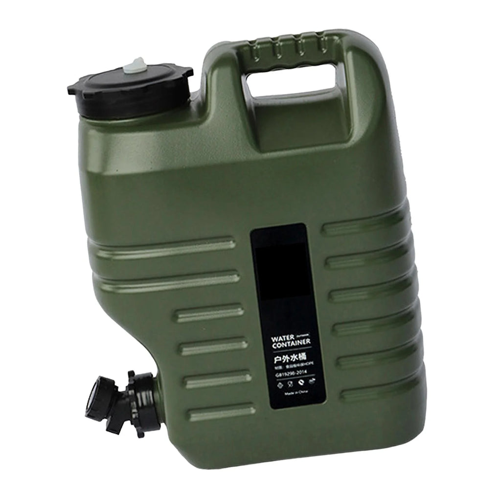 Green 18L Camping Water Storage Jug with Spigot W61924