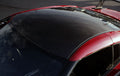 Black Carbon Fiber Roof Panel Overlay Vinyl Film I37811