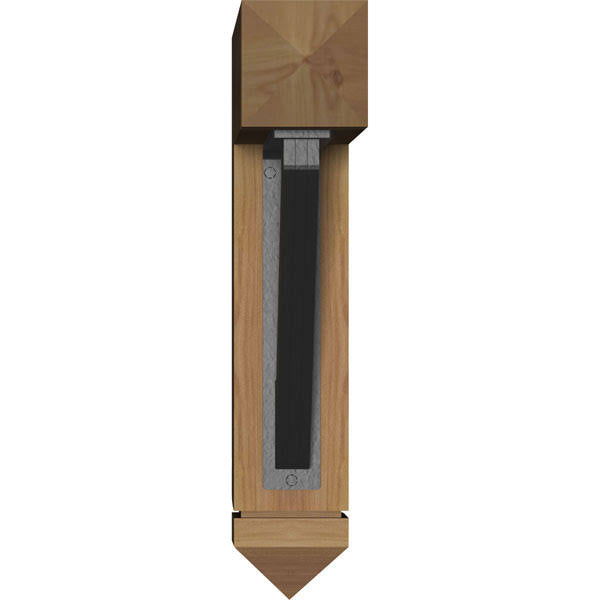 3 1/2 inch x 18 inch x 20 inch Western Red Cedar Bracket K183