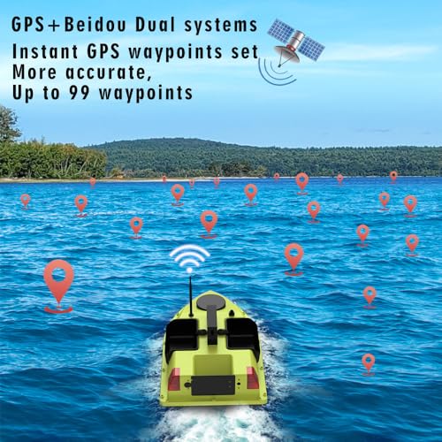 RC Fishing Bait Boat with GPS Auto Navigation Cruise Control T185
