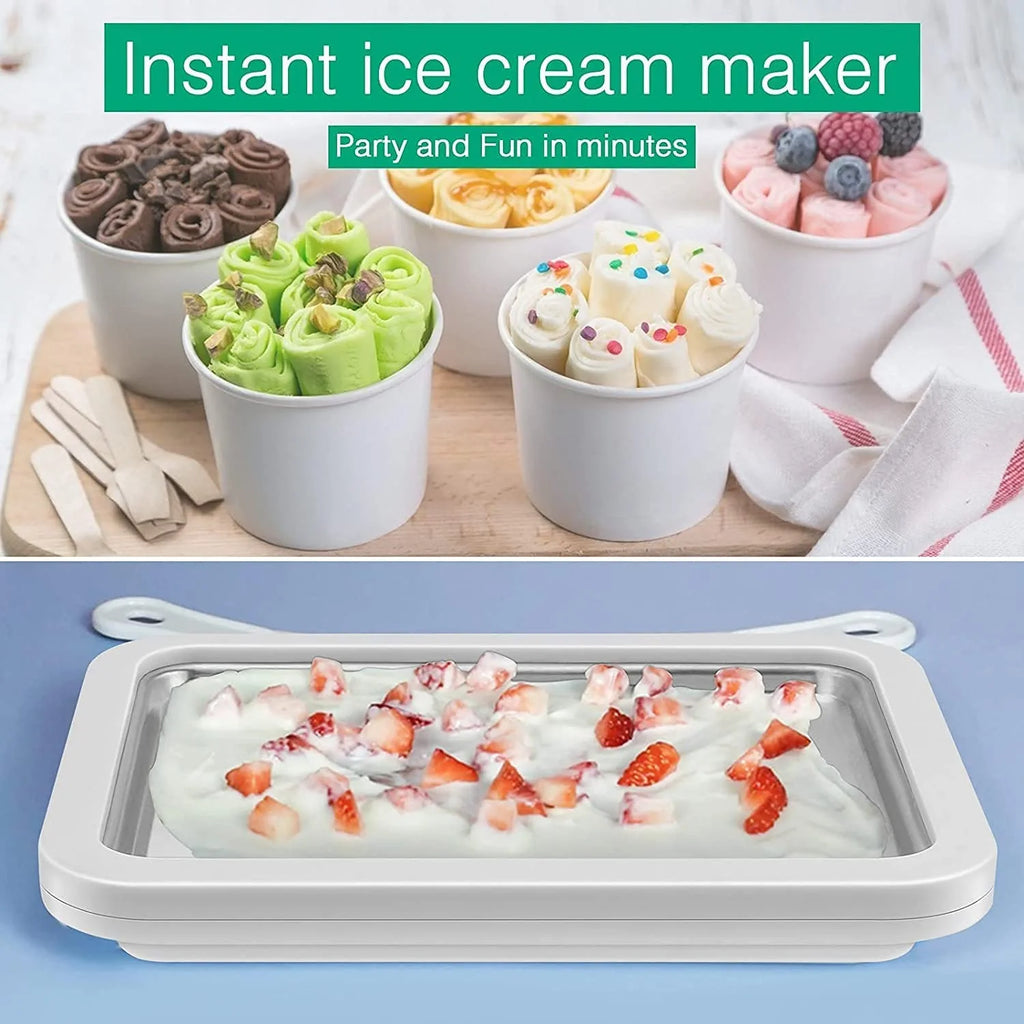 Ice Cream Roll Maker with 2 Spatulas J521