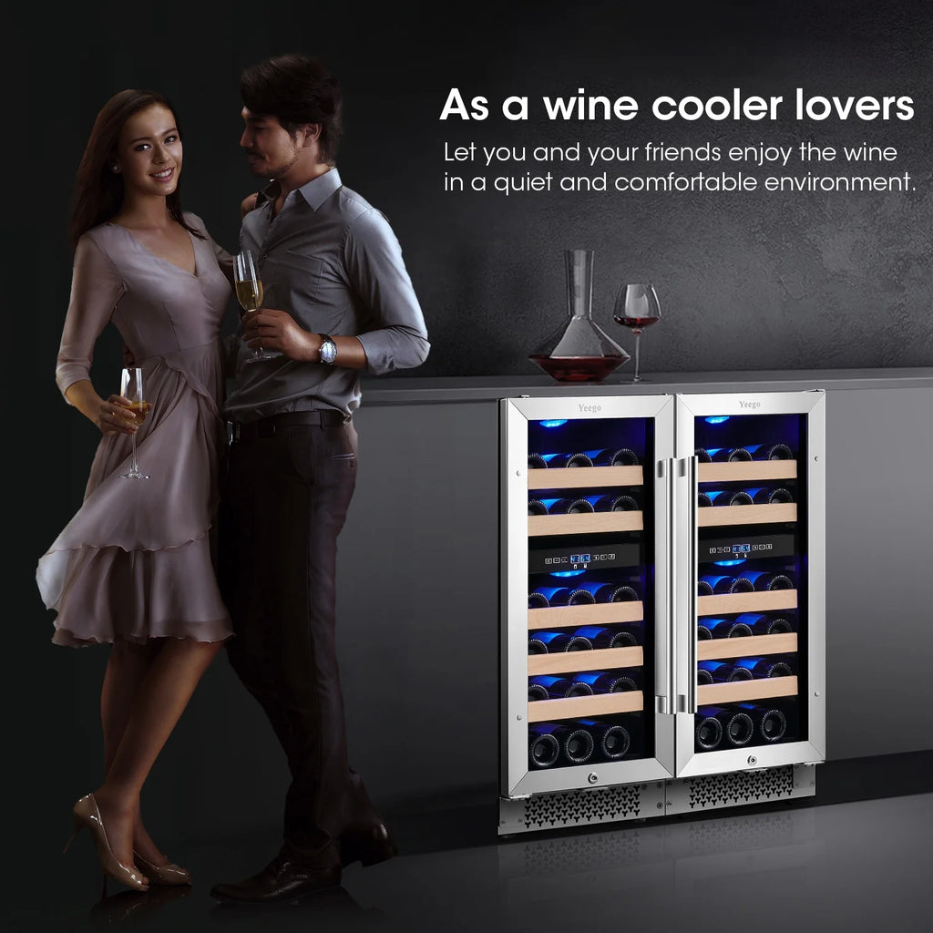 30 Wine and Beverage Refrigerator, Two 15 Coolers, 33 Bottles and 80 Cans L79258