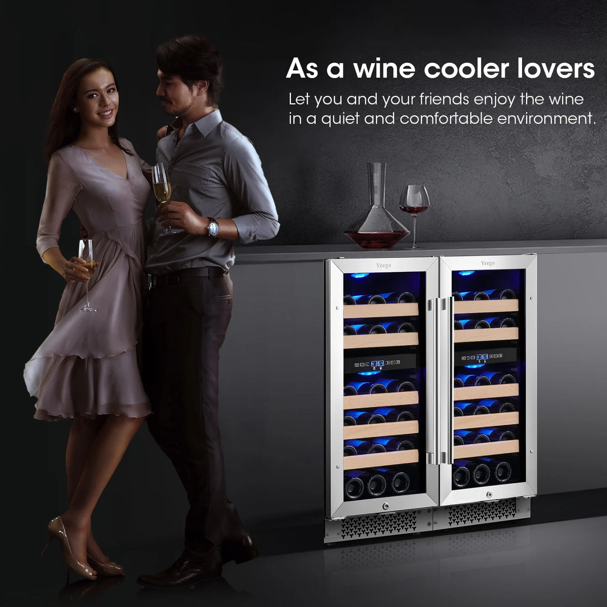 30 Wine and Beverage Refrigerator, Two 15 Coolers, 33 Bottles and 80 Cans L79258