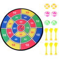 Safety Dart Board Toys Sticky Ball Shooting Toy Party Game Supplies (30cm, 6pcs Sticky Ball and 6pcs Darts) U2872