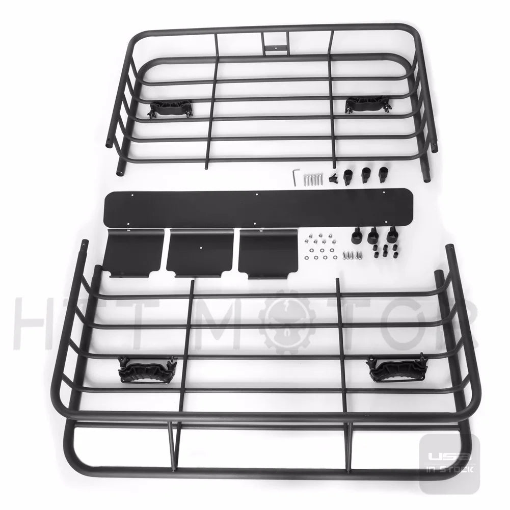 Black Universal Roof Rack Cargo Basket V863498