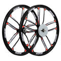 26 inch Heavy Duty 10 Spoke Star Motorized Bike Mag Wheel Set (Black) C118