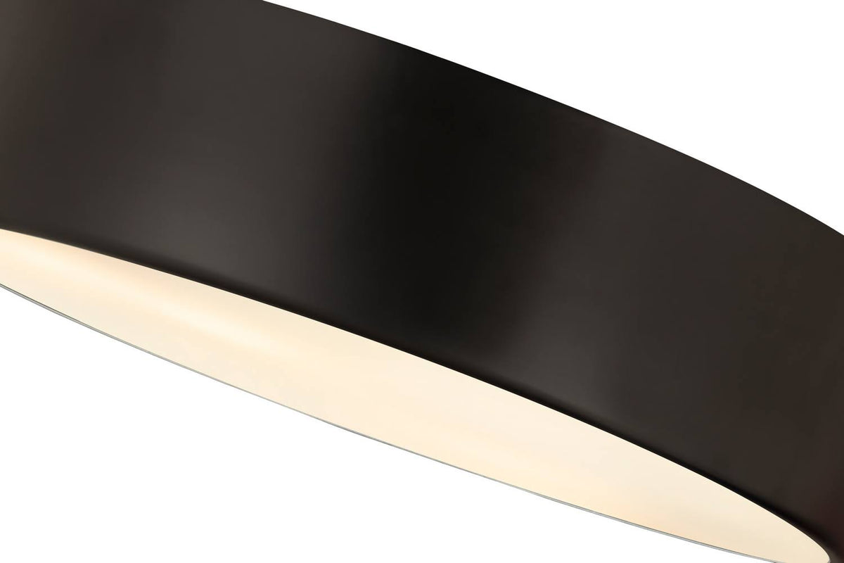 Matte Black 4 Light Flush Mount Q8998