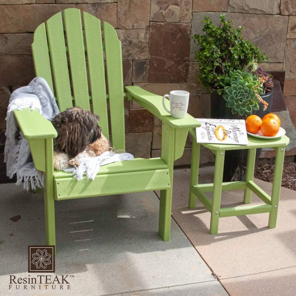 Resin Teak Red Plastic HDPE Poly Lumber Adirondack Chair Z654077