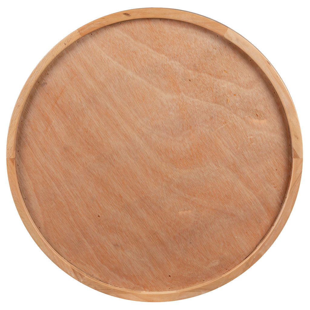 24" Round Butcher Block Style Table Top S9413
