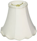 White Scalloped Bell Lamp Shade X207799