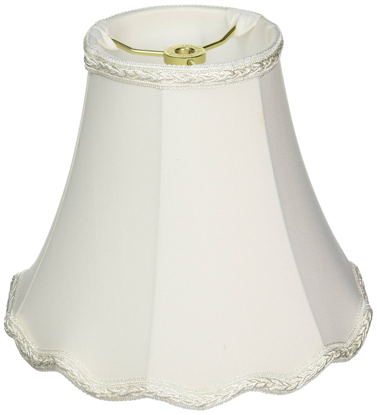 White Scalloped Bell Lamp Shade X207799