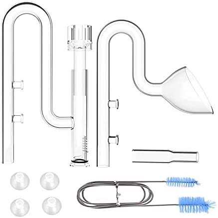 Glass Lily Pipe Set with Skimmer Inflow and Outflow D651