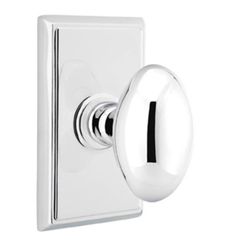 Satin Nickel Privacy Knob with Rectangular Rose U325602
