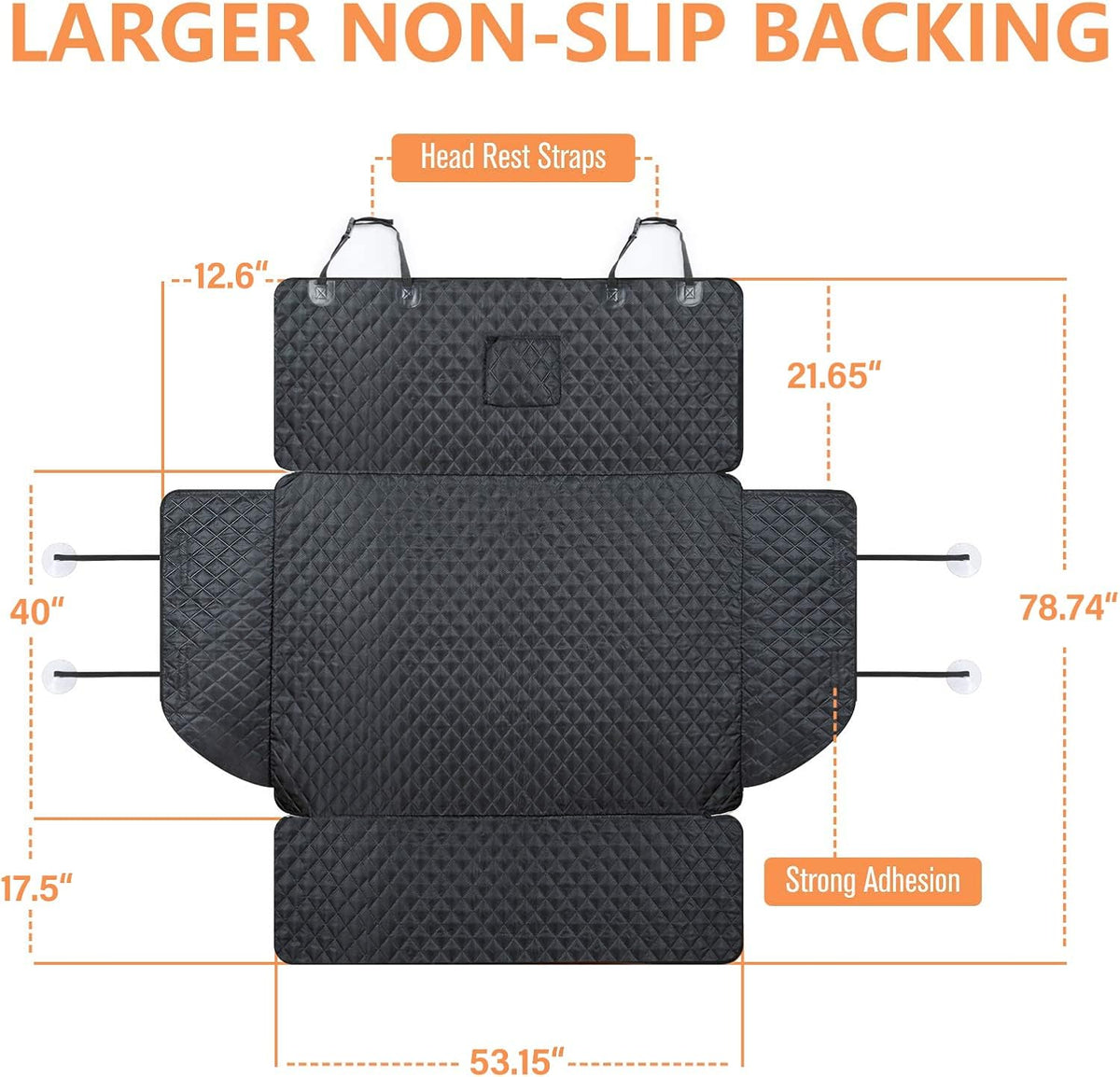 Waterproof Pet Cargo Liner with Bumper Flap Protector, Pack of 2 O85729