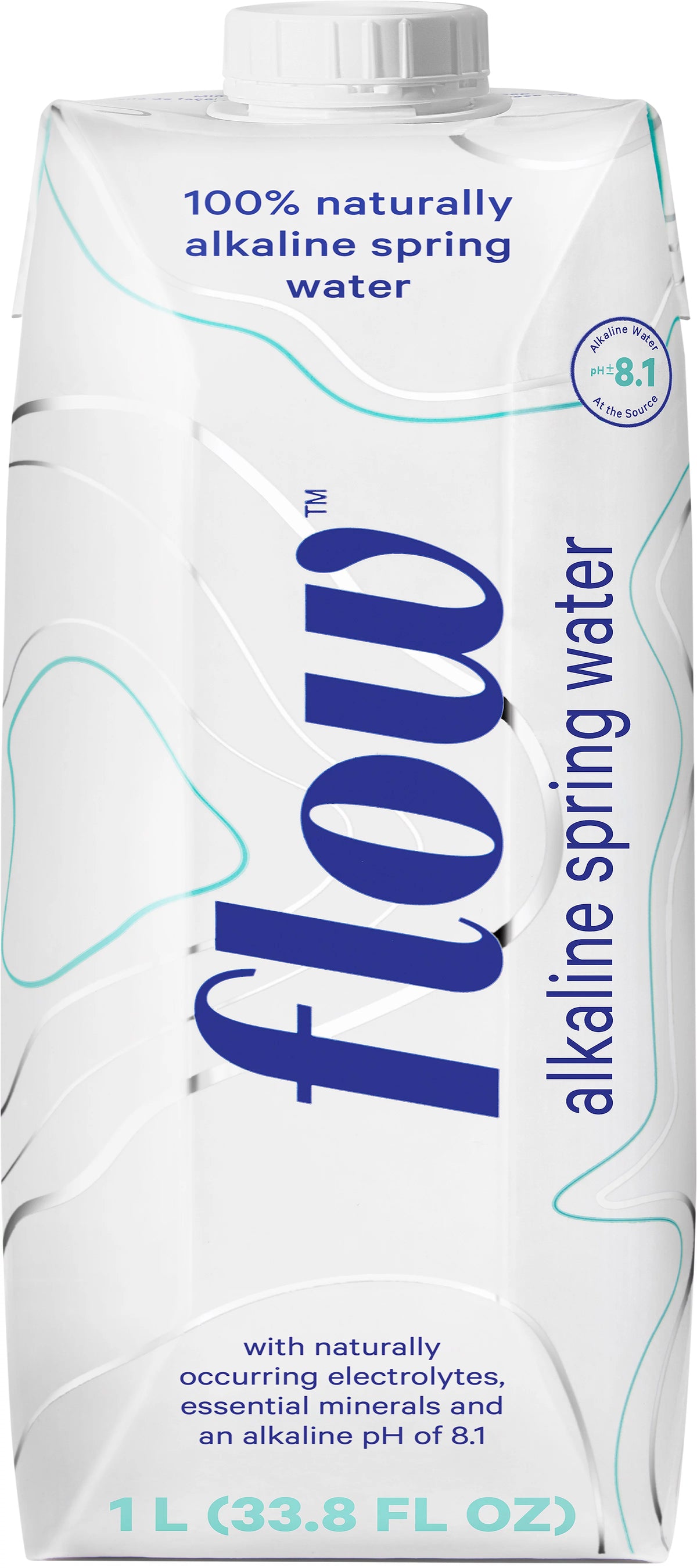 100% Naturally Alkaline Spring Water, 33.8 fl oz, 6 count N8750