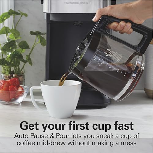 12 Cups Black Programmable Drip Coffee Maker G155614