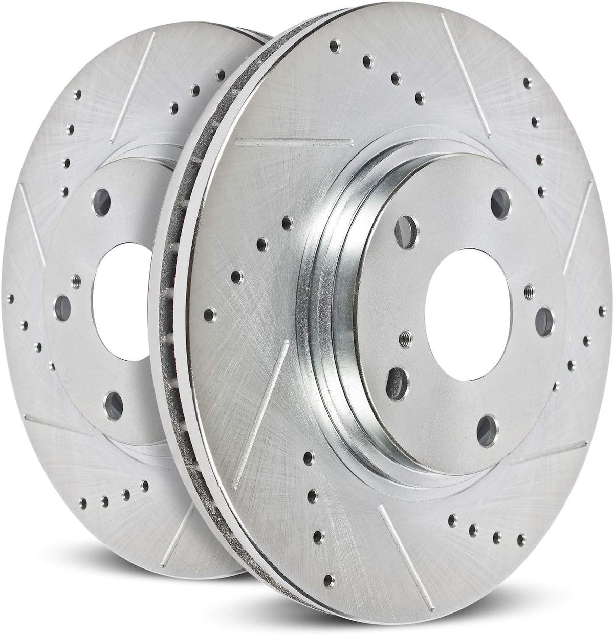 Front Evolution Drilled & Slotted Rotor Pair F692