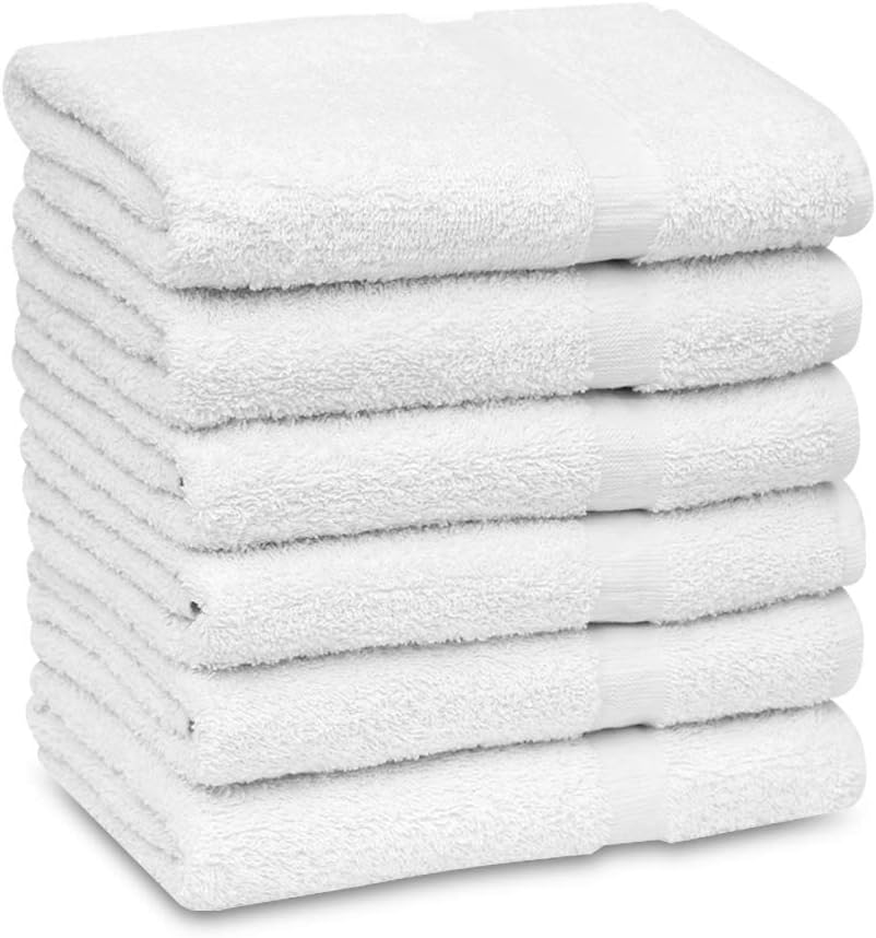 36 White Economy Bath Towel 24x50 Inches, 1 Dozen U9414