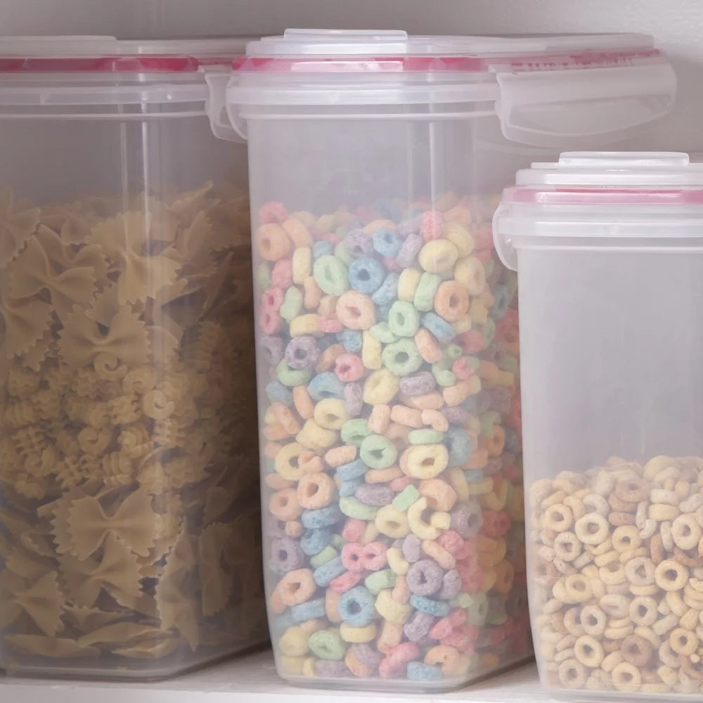 Clear 3-Pack 6 Qt. Cereal Storage Container A61347