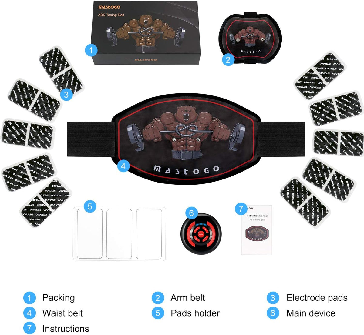 EMS Ab Toning Training Belt Z559