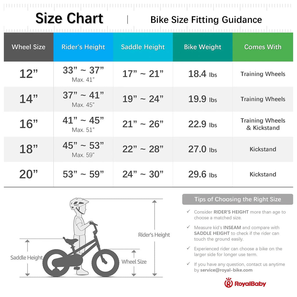 Blue Kids Bike with Training Wheels & Coaster Brake N9056
