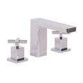 Widespread Bathroom Faucet with Drain Assembly Polished Chrome I9523