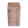 White Square Wooden End Table U889