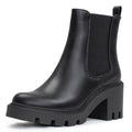 Black Chunky Platform Chelsea Boots I942