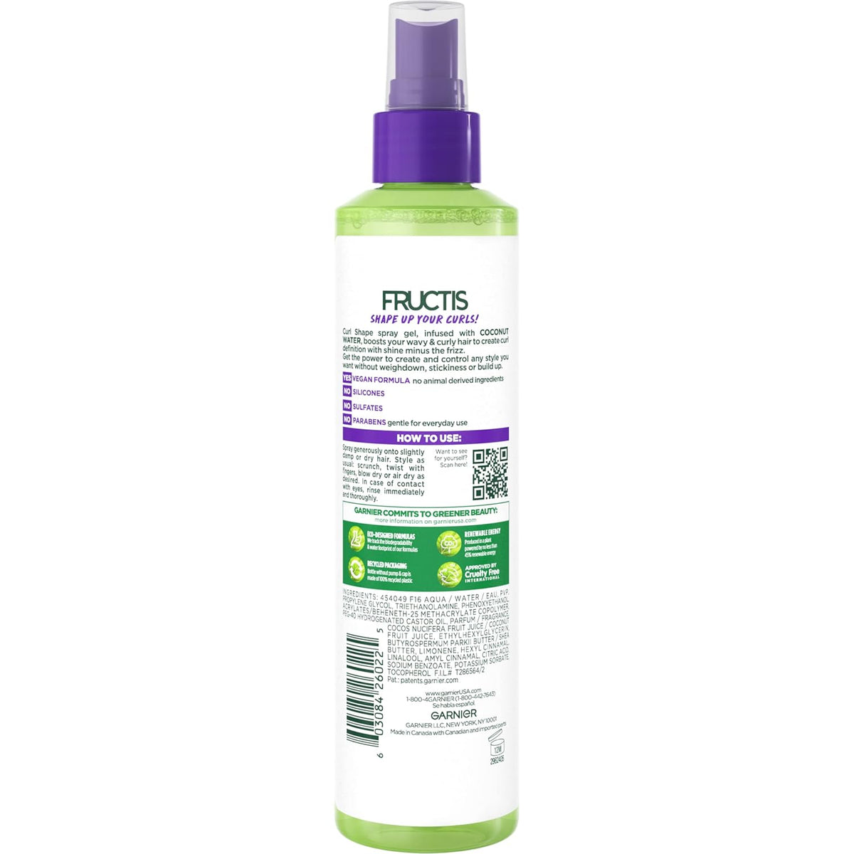 Curl Defining Spray Gel, 8.5 Fl Oz W234