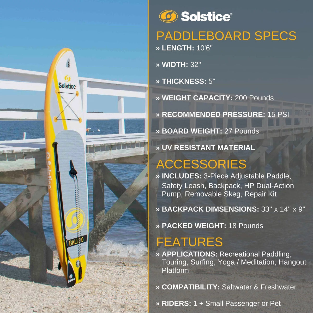 10.5 Foot Inflatable Paddle Board Set with Camera Mount X172120