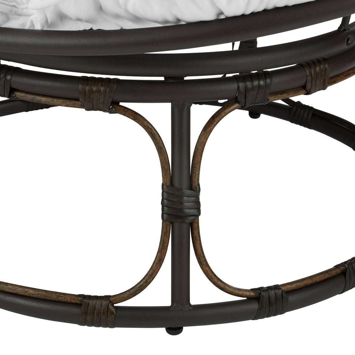 Navy Fabric Papasan Chair S53102