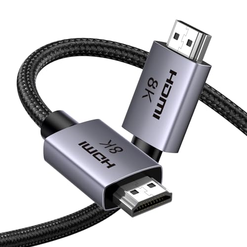 8K HDMI 2.1 Cable 48Gbps 16FT Certified Ultra High Speed HDMI Cord Aluminum B329439