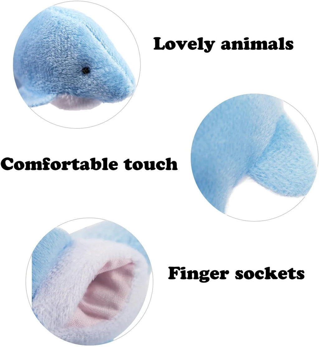 20 PCS Soft Velvet Animal Finger Puppets Toys I2890