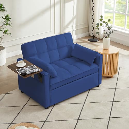 Beige Velvet 3 in 1 Sleeper Sofa Bed B841579