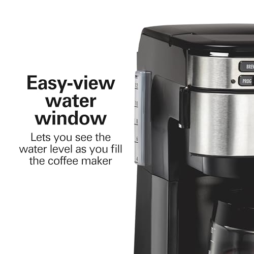 12 Cups Black Programmable Drip Coffee Maker G155614