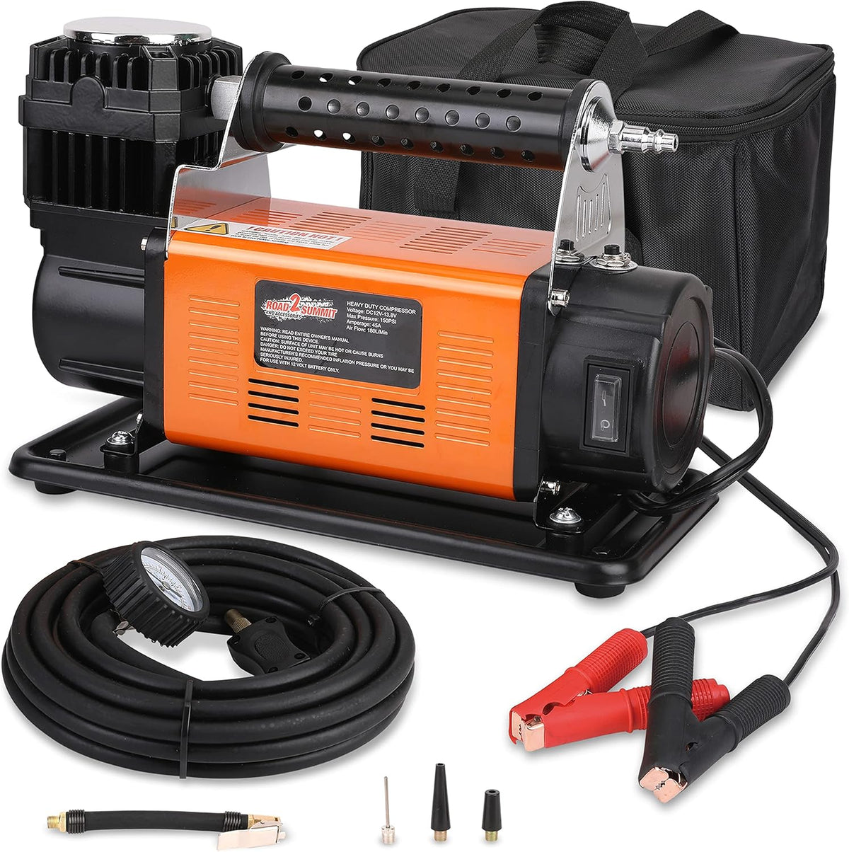 Heavy Duty Portable 12V Air Compressor Kit, Max 150PSI X49404