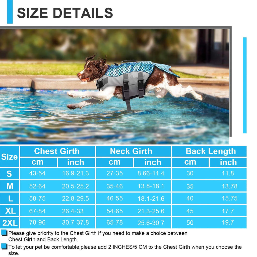 Reflective Dog Life Jacket with Rescue Handle Q7654