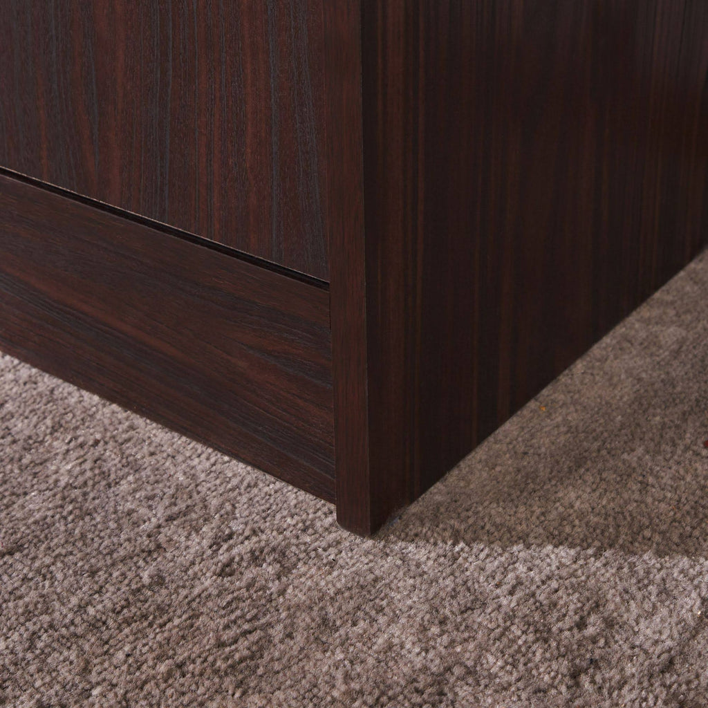 2-Piece Coffee Brown Desk and Bookcase B3959