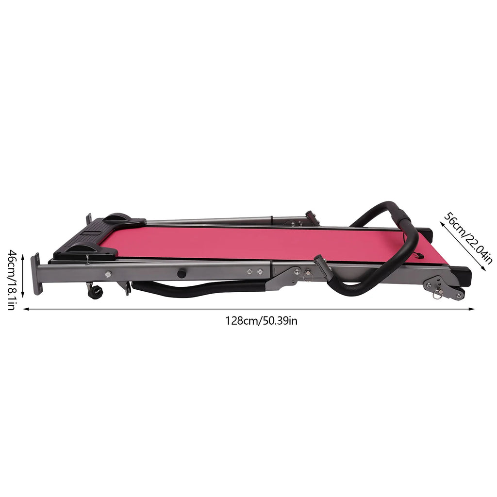 Pink Incline Folding Treadmill O535