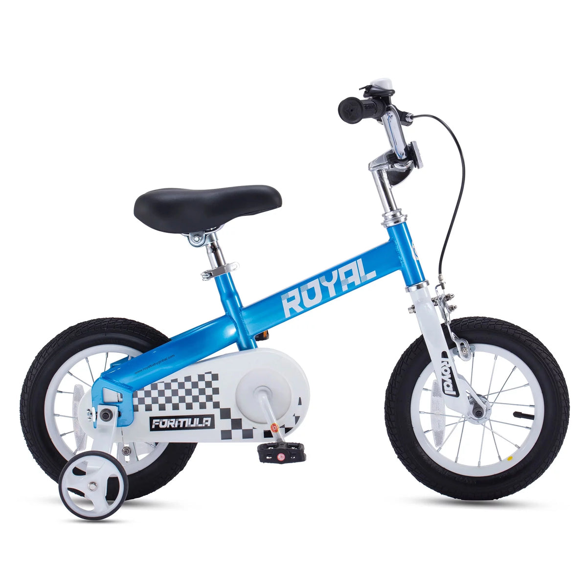 Blue Kids Bike with Training Wheels & Coaster Brake N9056
