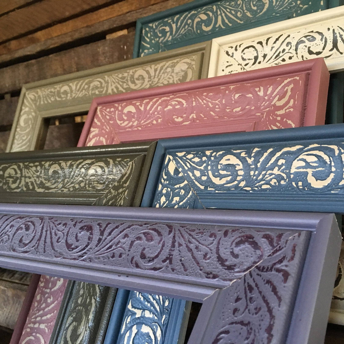 Dusty Lilac Embossed Frame K976